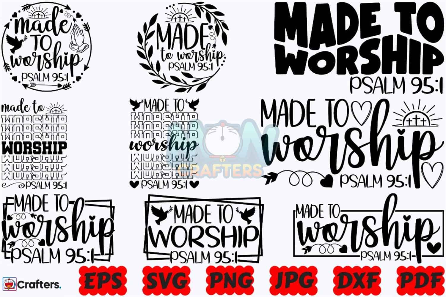 Made to Worship SVG | Worship SVG |Jesus Instant Download