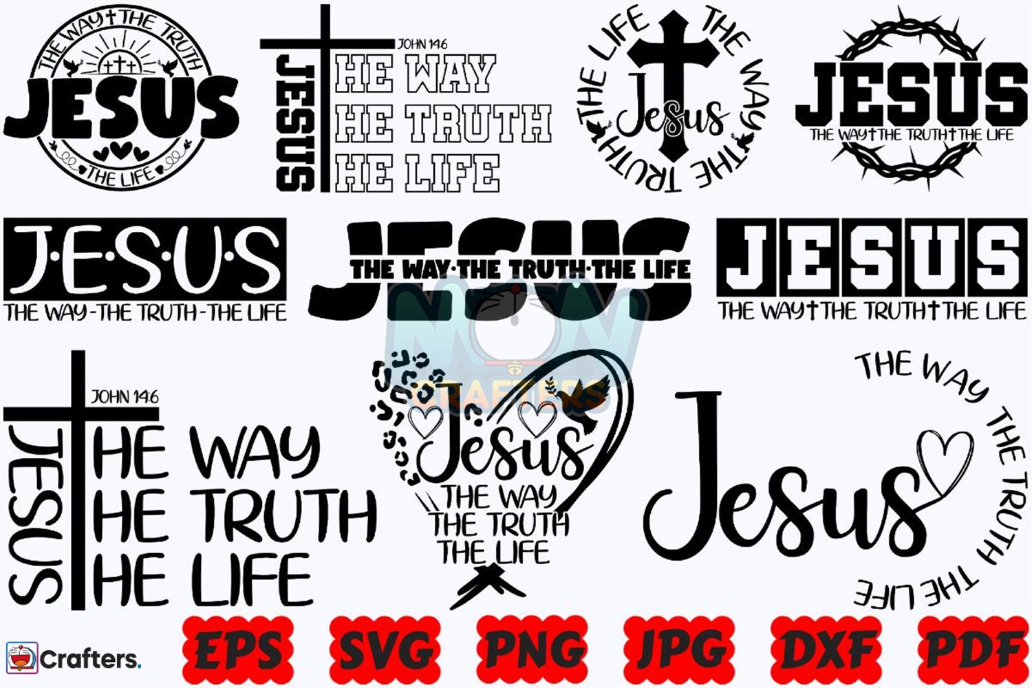 Jesus the Way the Truth the Life SVG Instant Download