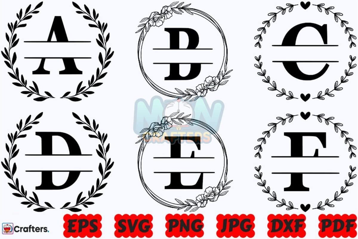 Font Monogram Svg Wedding Font Svg Instant Download