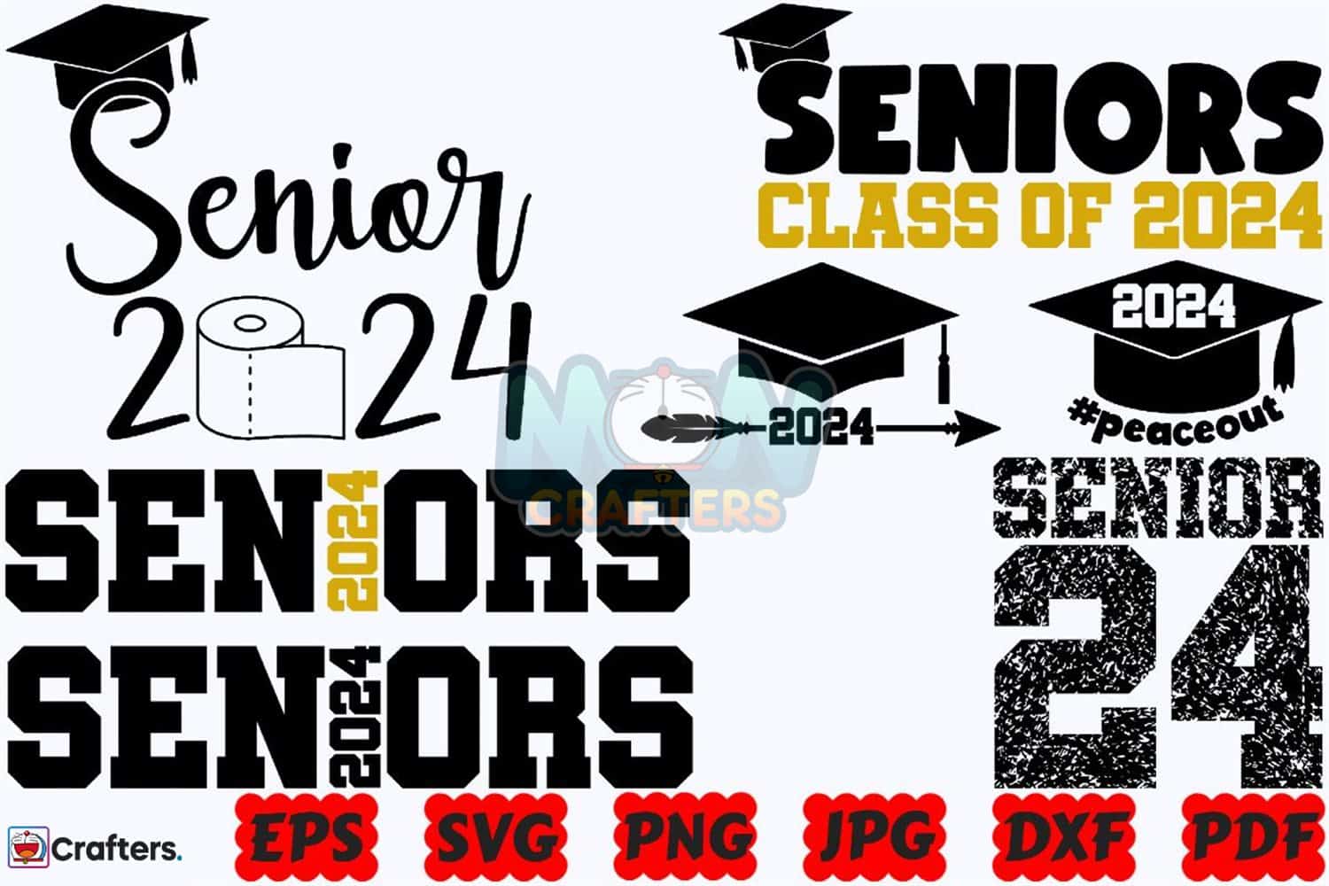 Senior 2024 Svg, Graduation 2024 Svg Digital Download Instant Download