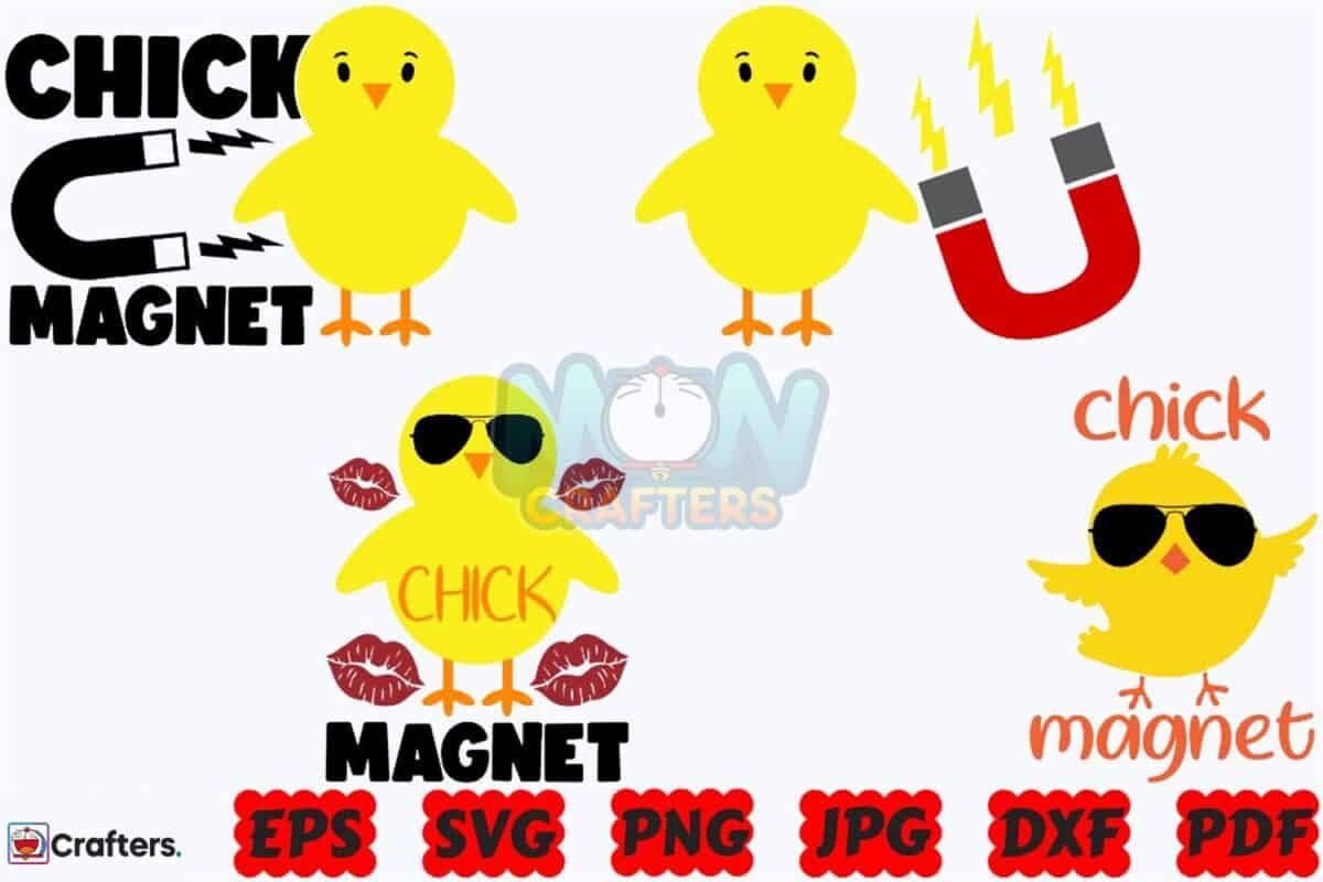 Chick Magnet SVG | Funny Easter SVG |PNG Instant Download