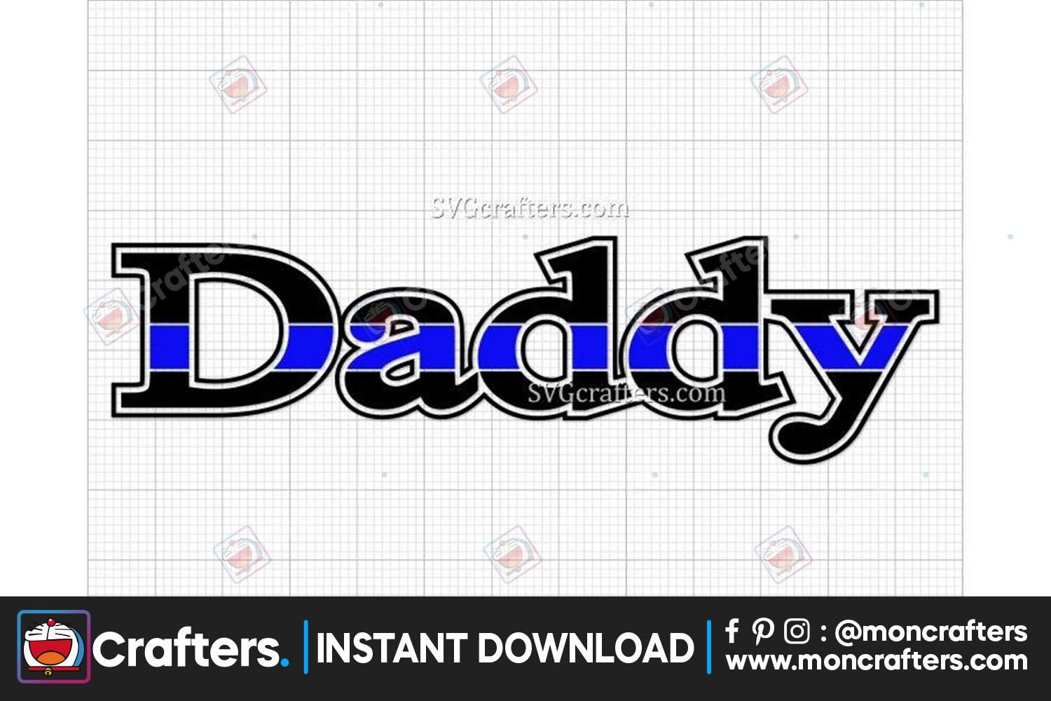 Police Dad Svg, Police Papa Svg Instant Download Instant Download