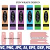 crayon-glitter-pen-wraps-teacher
