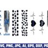 police-flag-glitter-pen-wraps