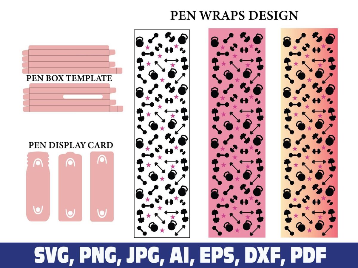 fitness-glitter-pen-wraps-gym-women