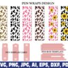 cow-print-glitter-pen-wraps