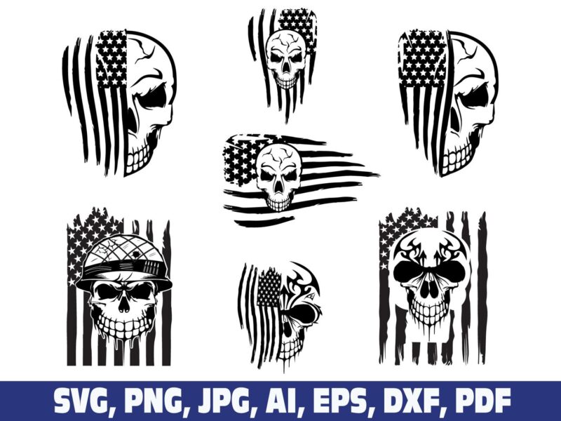 usa-skull-flag-tattered-distressed-svg