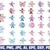 cancer-ribbon-your-text-name-frame-svg
