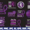 pancreatic-cancer-ribbon-svg-png-bundle