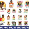 100-days-of-school-black-afro-girls-boys