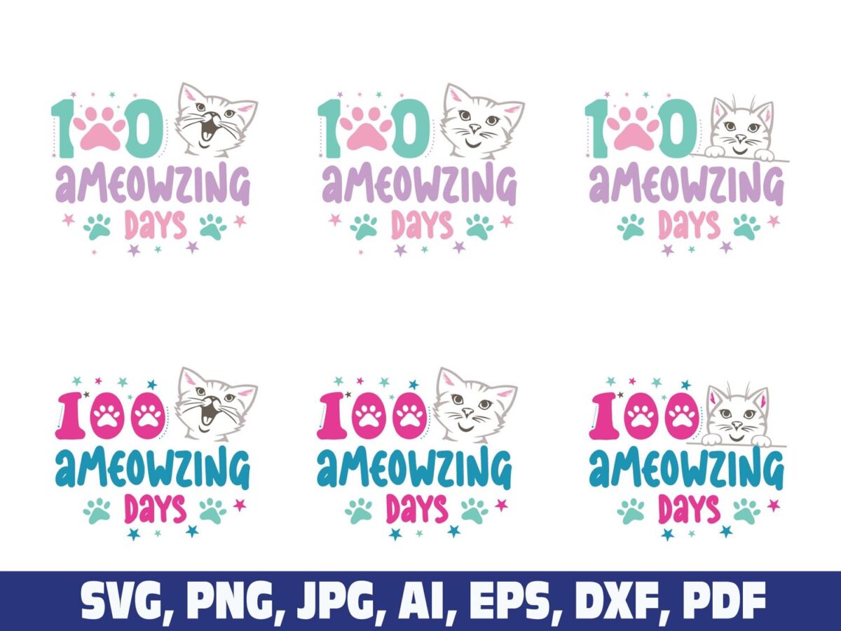 100-ameowzing-days-svg