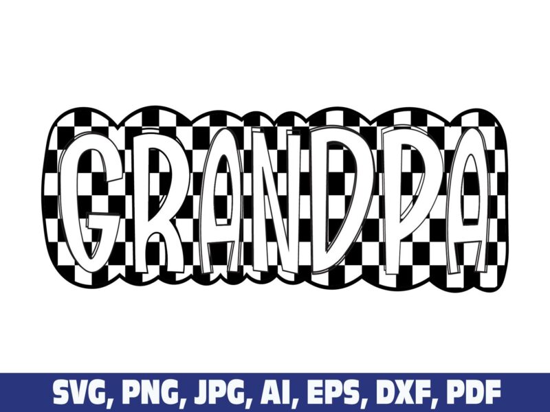 checkered-grandpa-doodle-father-day-png