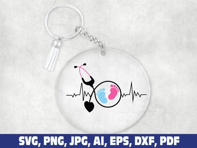 baby-feet-nurse-keychain