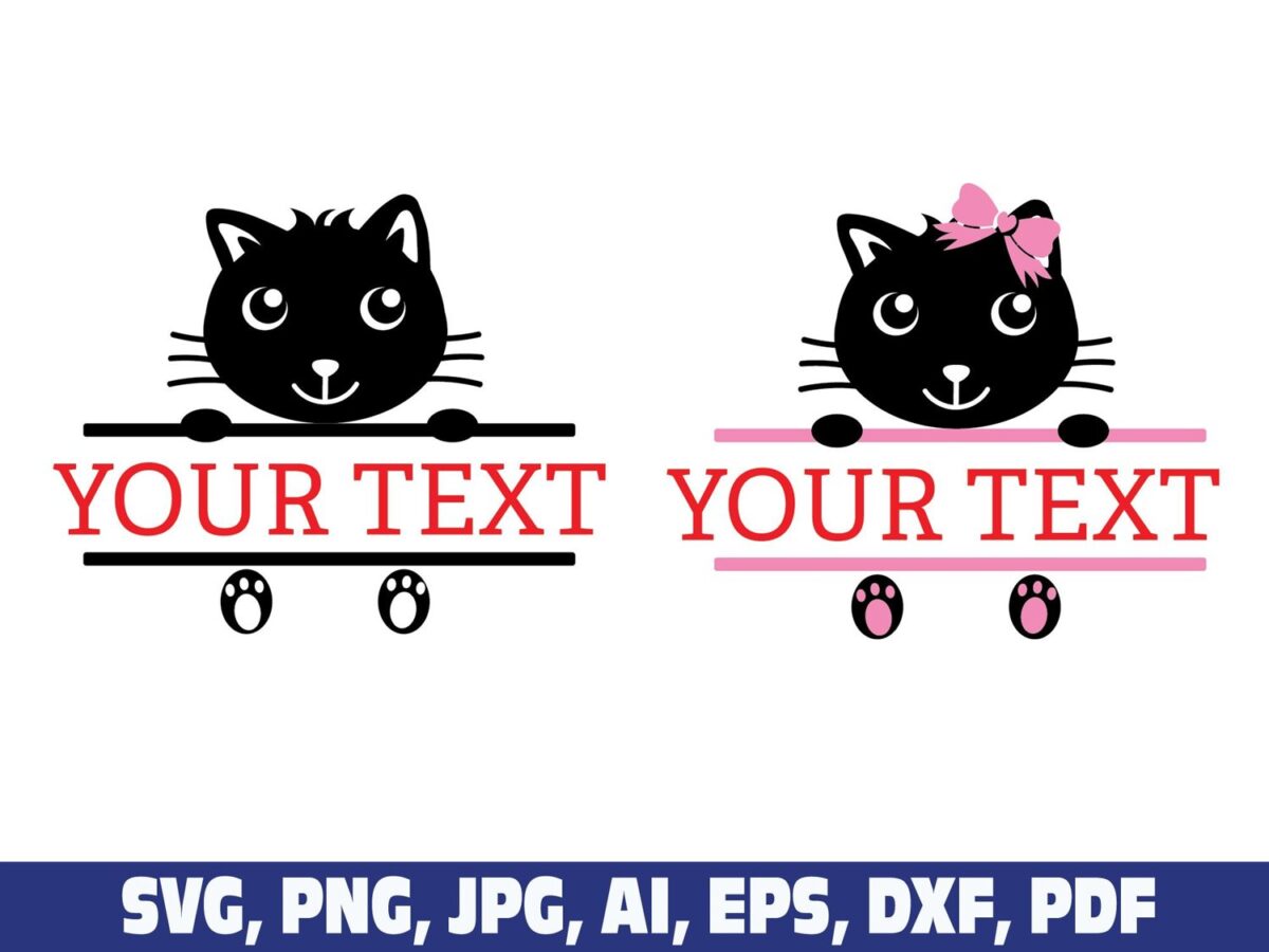 cat-split-monogram-frame