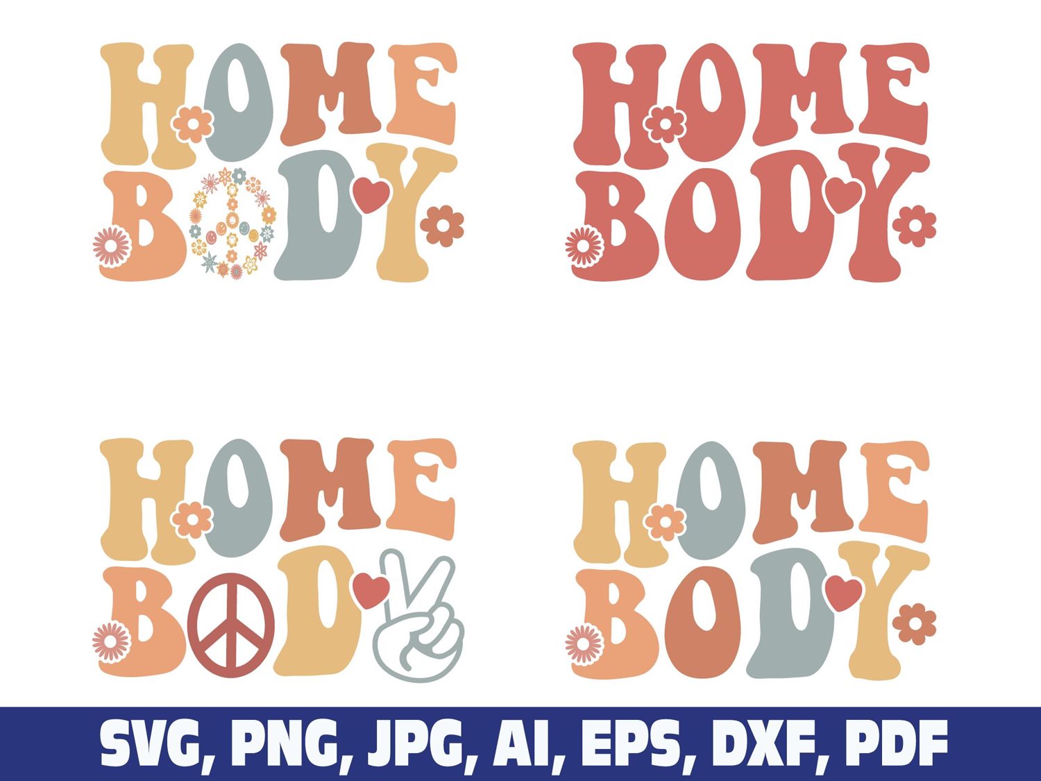 Homebody SVG PNG Instant Download