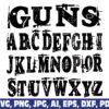 gun-alphabet-font-letters-army-svg-png