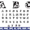 cow-print-font-svg