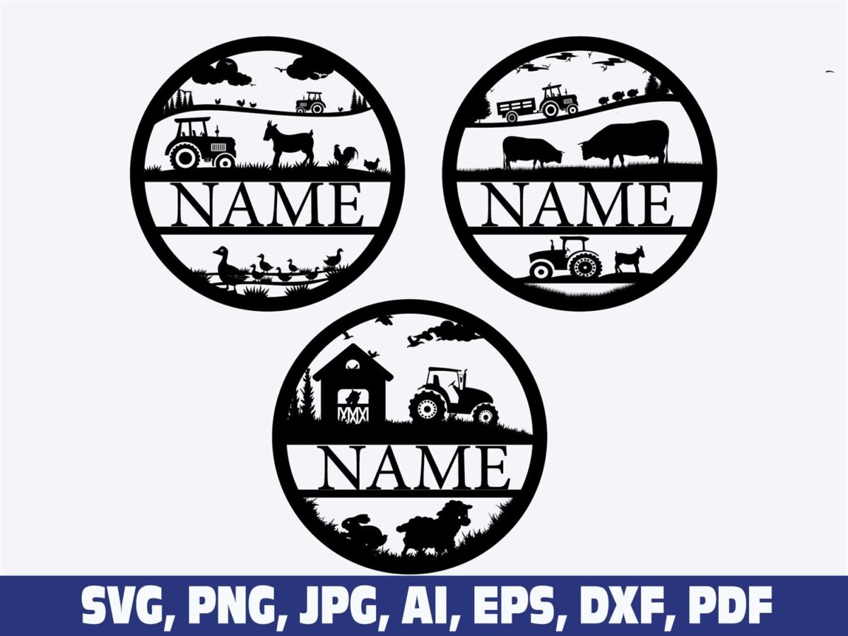 farm-tractor-name-sign-monogram-frame