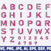 checkered-alphabet-and-numbers-png-svg