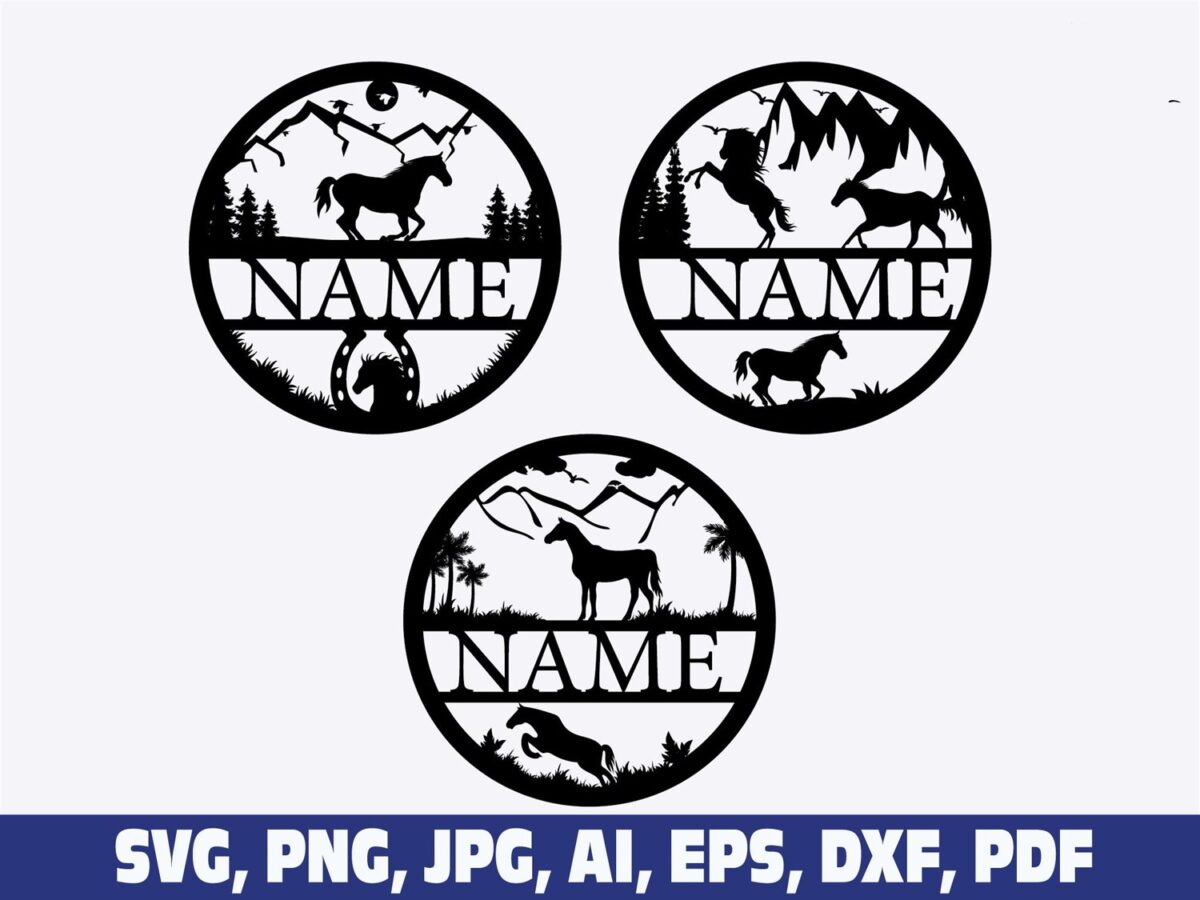 horse-name-signs-dxf-files-svg-files