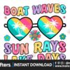 boat-waves-sun-rays-lake-days-png-summer