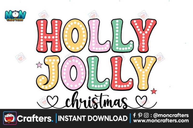 holly-jolly-christmas-retro-png