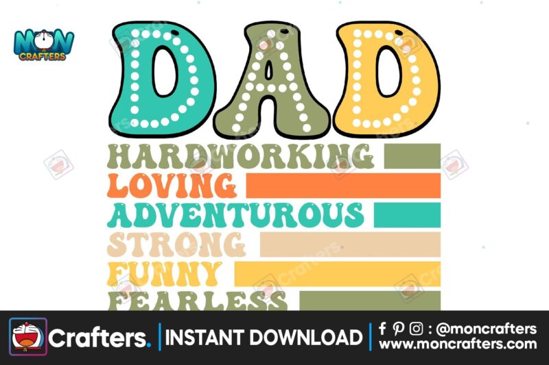 dad-hardworking-loving-adventurous-strong-funny-fearless-devoted-png