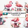 cute-flamingo-in-boots-watercolor