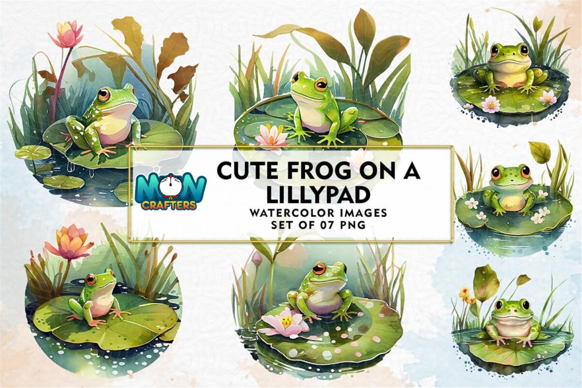 cute-frog-on-a-lillypad-watercolor