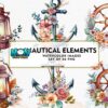 nautical-elements-watercolor-sublimation
