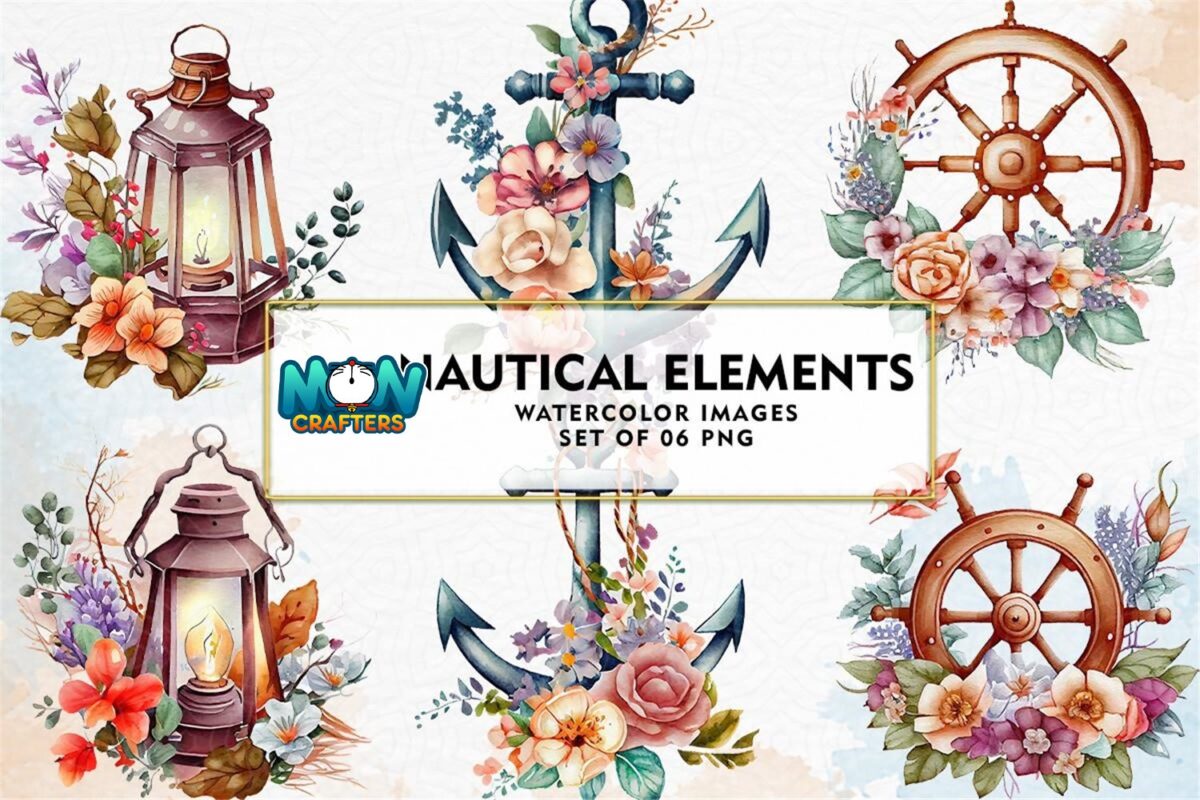 nautical-elements-watercolor-sublimation