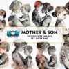 mother-and-son-art-sublimation-clipart