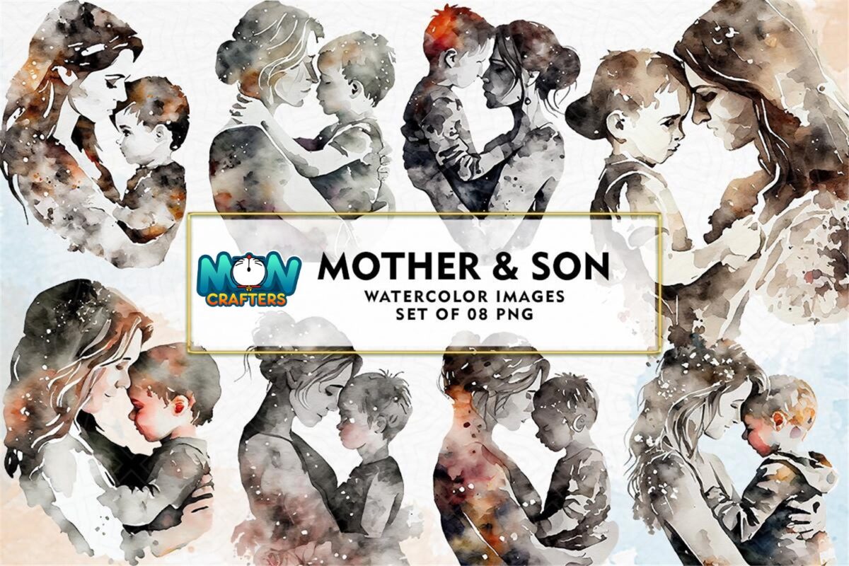 mother-and-son-art-sublimation-clipart