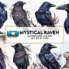 mystical-raven-sublimation-clipart