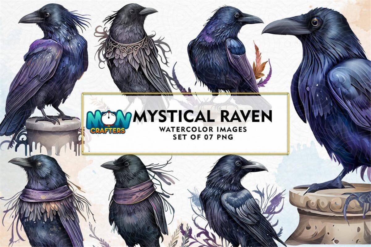 mystical-raven-sublimation-clipart