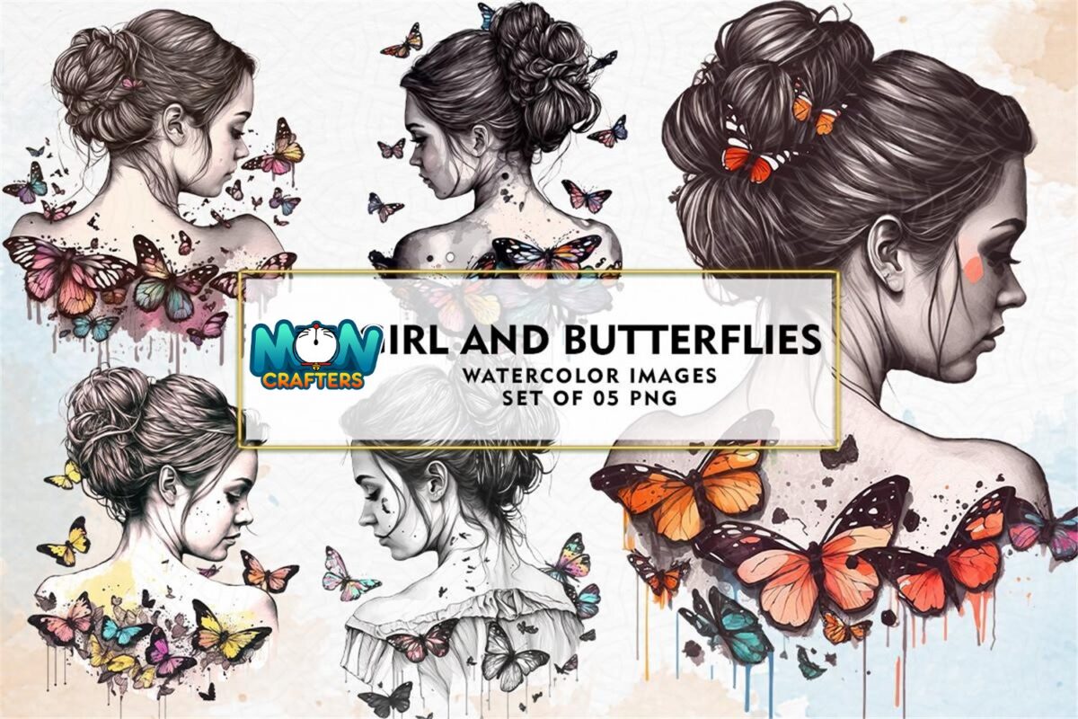 girl-and-butterflies-watercolor-clipart