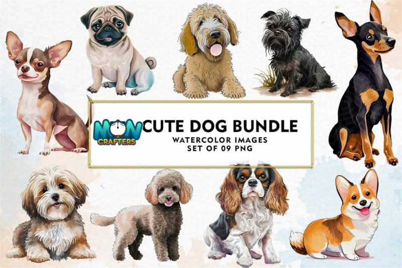 cute-dog-watercolor-bundle-sublimation