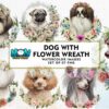 dog-flower-wreath-bundle-sublimation
