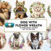 dog-with-flower-wreath-sublimation