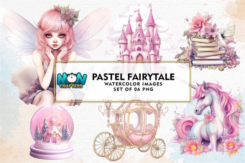 pastel-fairytale-clipart-sublimation