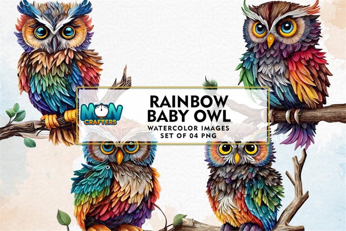 rainbow-baby-owl-watercolor-sublimation