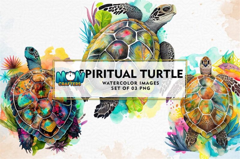 spiritual-turtle-watercolor-sublimation