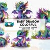 baby-dragon-colorful-watercolor-clipart