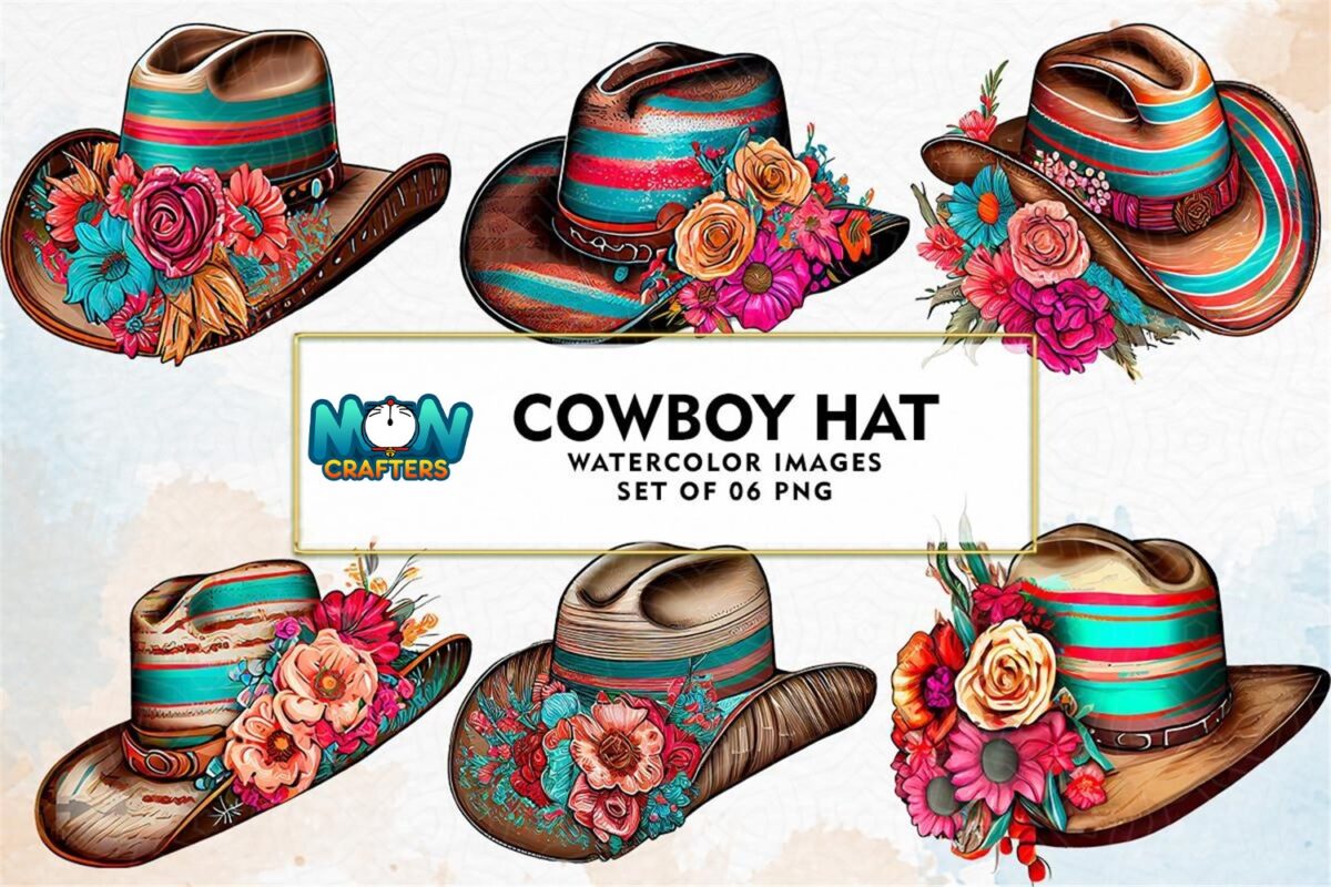 cowboy-hat-watercolor-sublimation