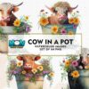 retro-floral-cow-in-a-pot-watercolor