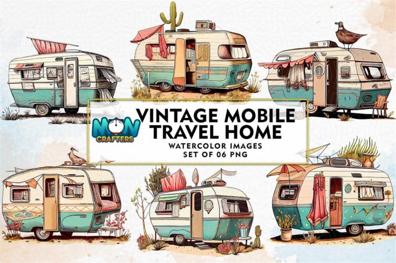 vintage-mobile-travel-home-watercolor