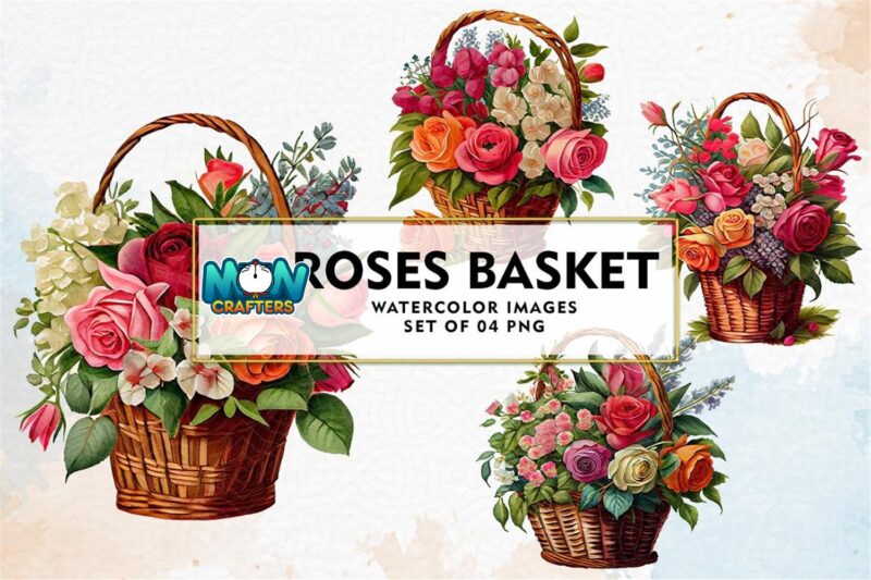 roses-basket-watercolor-sublimation