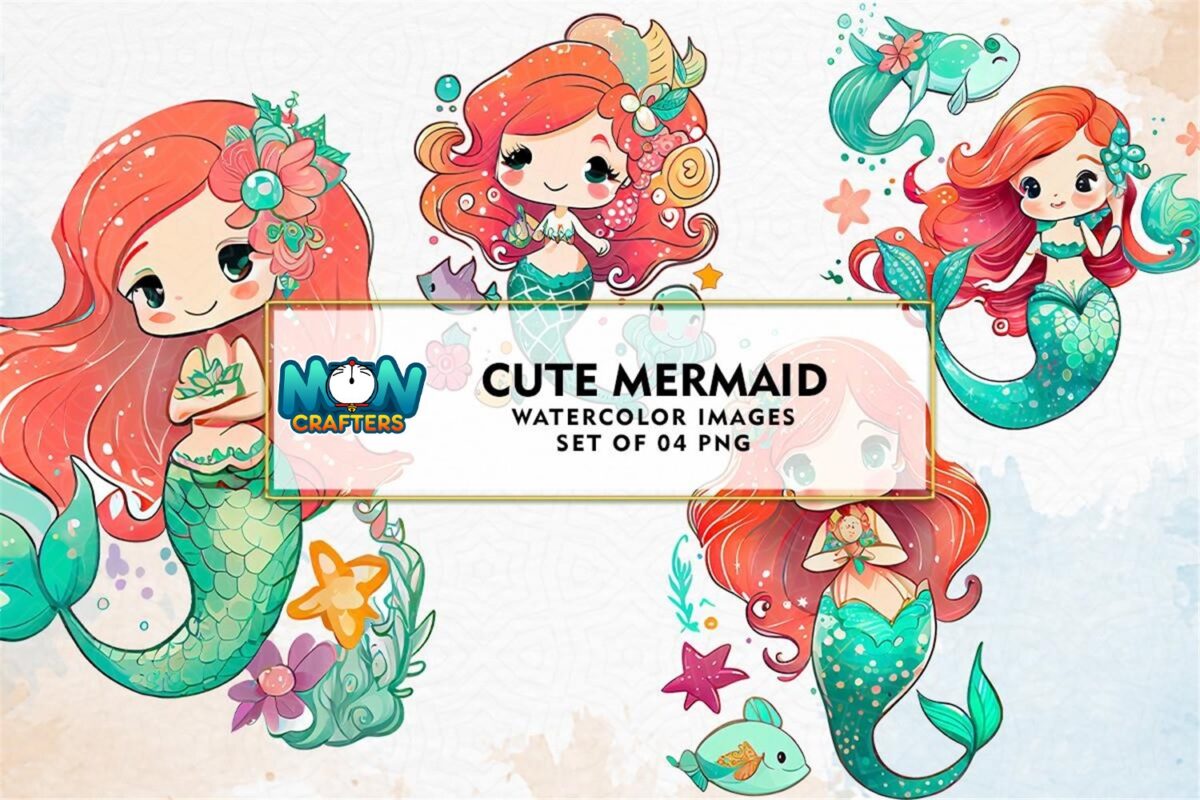 cute-mermaid-watercolor-sublimation