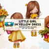 little-girl-in-yellow-dress-watercolor