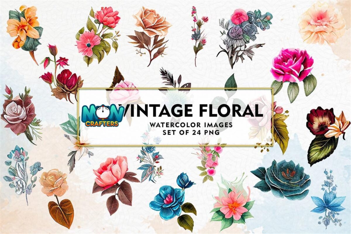 vintage-floral-watercolor-sublimation